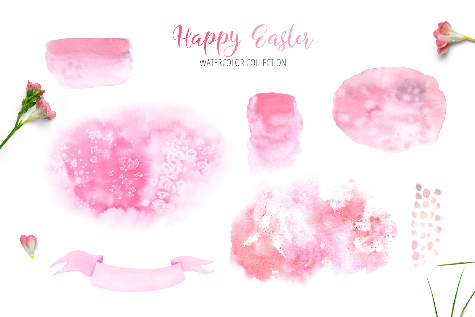 Watercolor Happy Easter Collection