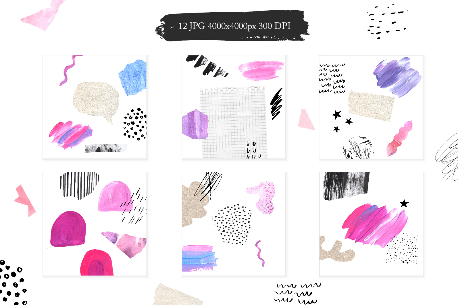 Modern Collage Cutout Set Modern Collage Cutout Set