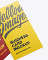 Two Paper Business Card Mockup