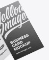 Two Paper Business Card Mockup