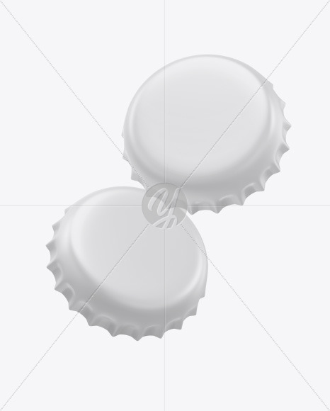 Matte Bottle Caps Mockup