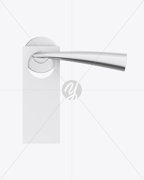 Paper Door Hanger W/ Handle Mockup
