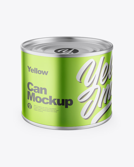 Metallic Can Mockup