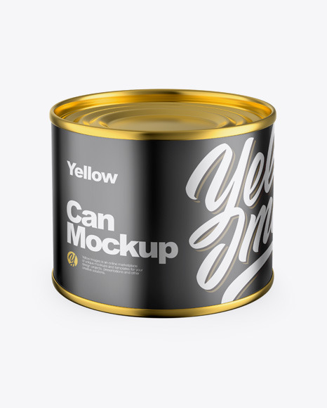 Metallic Can Mockup