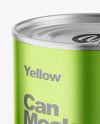 Metallic Can Mockup