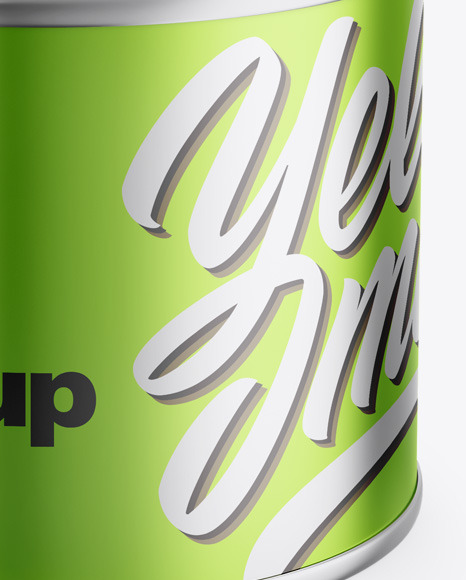 Metallic Can Mockup