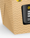 Kraft Noodle Box with Can Mockup