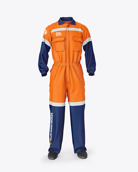 Worker Uniform Mockup – Front View