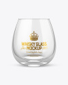 Clear Whisky Glass Mockup