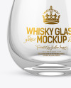 Clear Whisky Glass Mockup