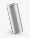 Matte Metallic Drink Can Mockup