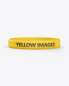 Matte Silicone Wristband Mockup