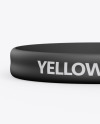 Matte Silicone Wristband Mockup