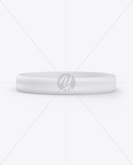 Matte Silicone Wristband Mockup