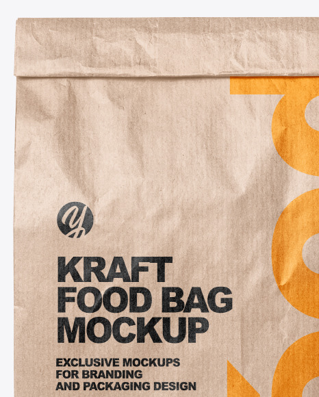 Kraft Food Bag Mockup