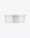 Glossy Food Plastic Tray Mockup