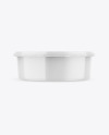 Glossy Food Plastic Tray Mockup