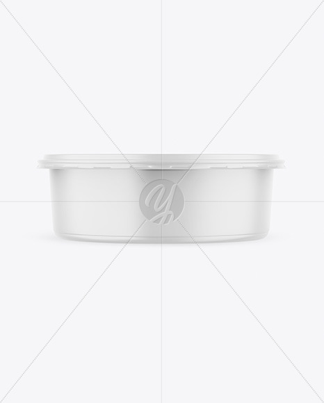 Matte Food Plastic Tray Mockup