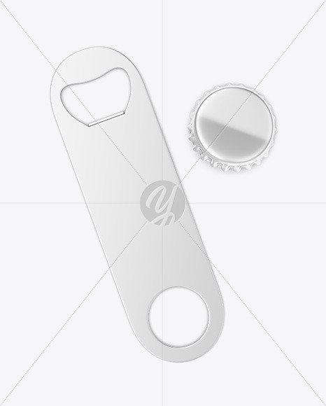 Metallic Beer Opener Mockup