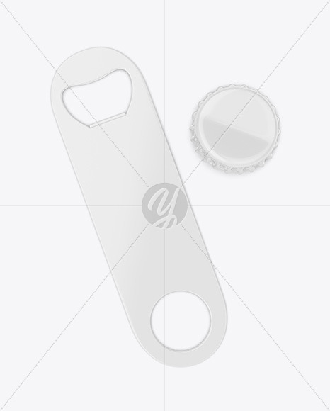 Glossy Beer Opener Mockup