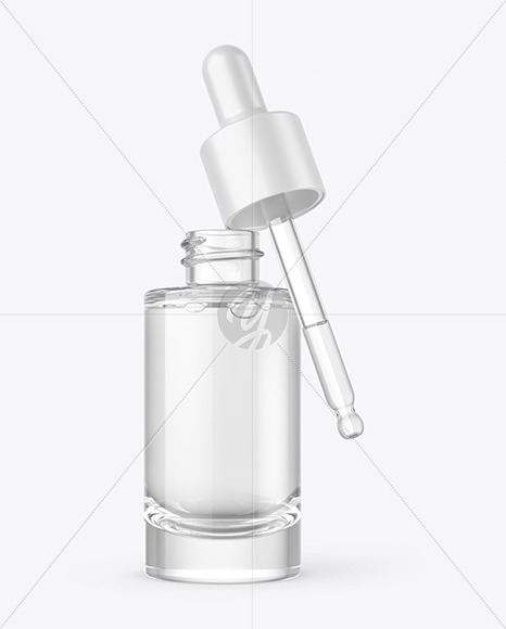 Clear Glass Dropper Bottle Mockup Clear Glass Dropper Bottle Mockup