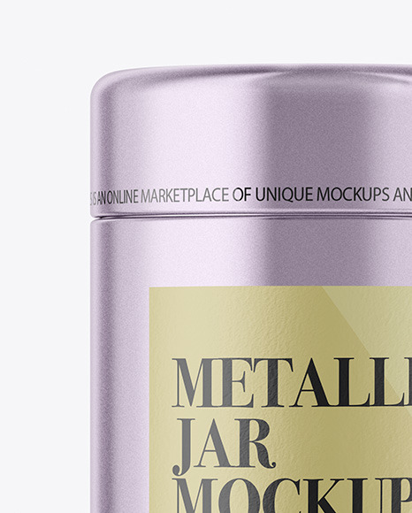 Metallic Jar Mockup