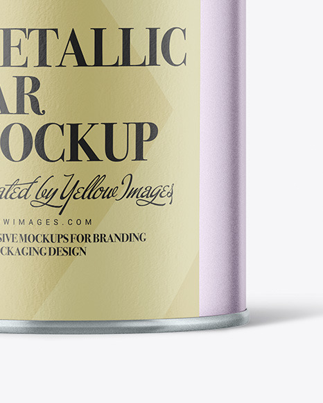 Metallic Jar Mockup