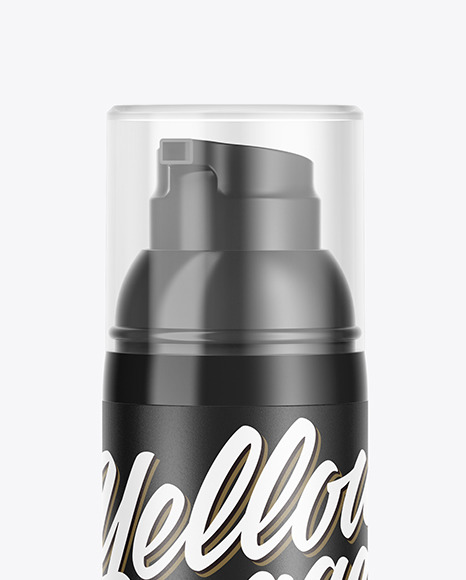 Cosmetic Bottle With Pump Mockup