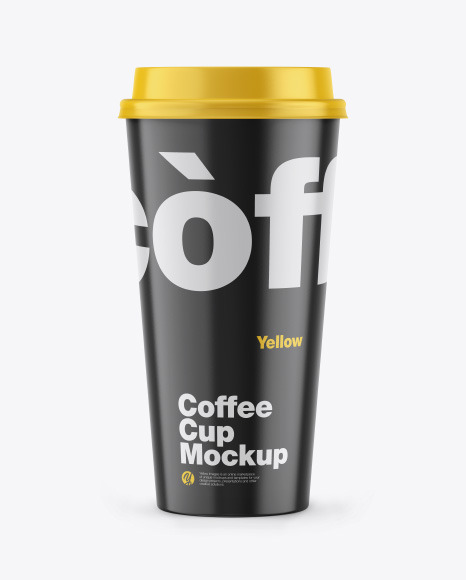 Glossy Coffee Cup Mockup