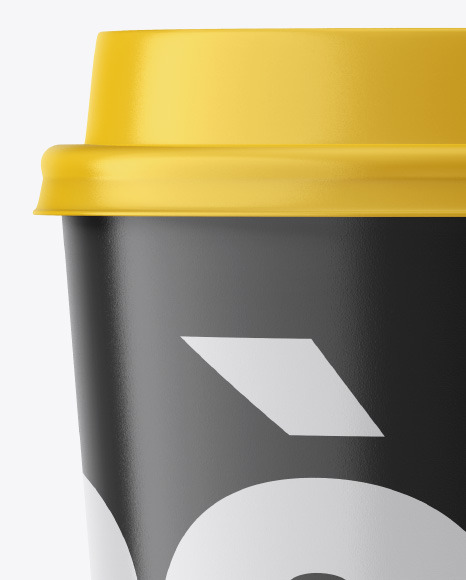 Glossy Coffee Cup Mockup