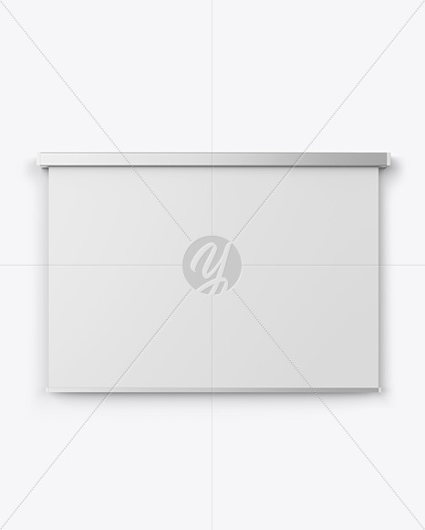 Metallic Projector Screen Mockup