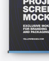 Metallic Projector Screen Mockup