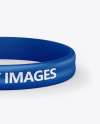 Glossy Silicone Wristband Mockup