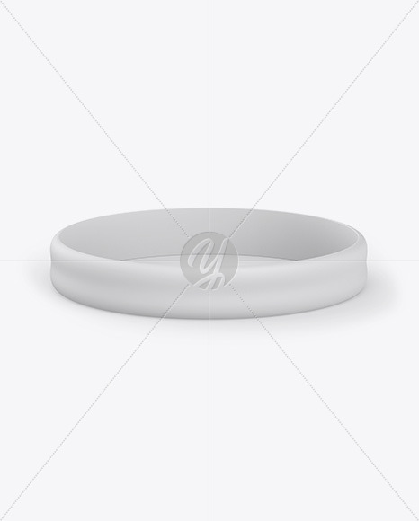 Matte Silicone Wristband Mockup