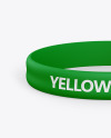 Matte Silicone Wristband Mockup