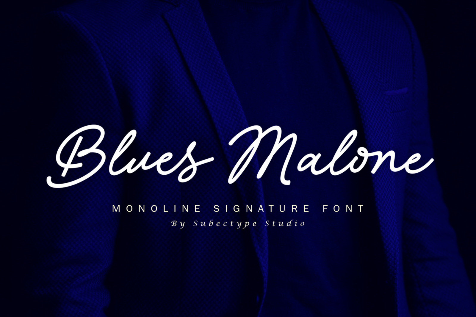 Blues Malone / Monoline Signature Font Blues Malone / Monoline Signature Font
