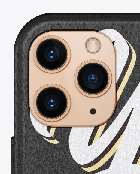 IPhone 11 Pro Wooden Case Mockup