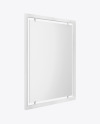 Advertising Poster Frame Mockup - Left Side View