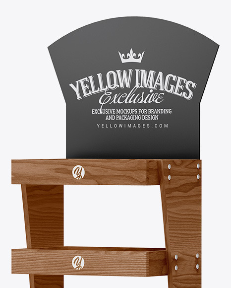 Wooden Display Stand Mockup