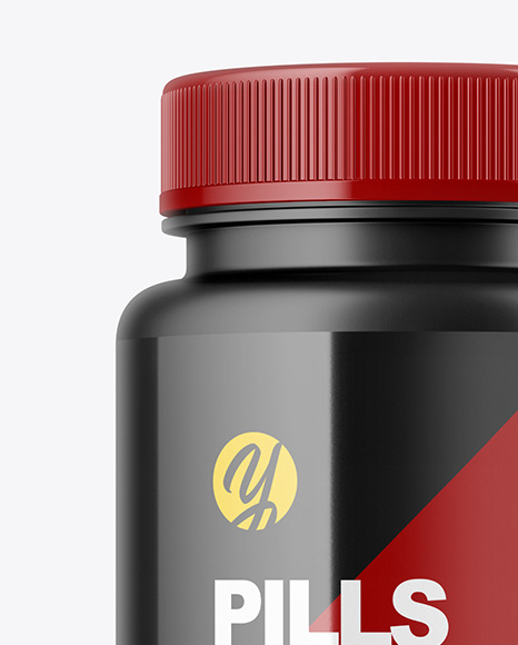 Matte Pills Bottle Mockup