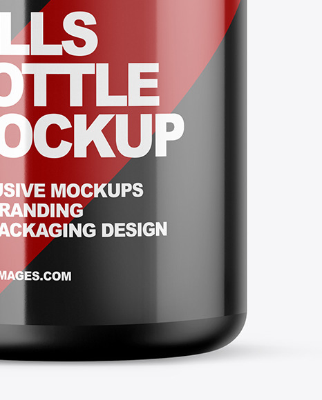 Matte Pills Bottle Mockup