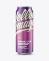 Metallic Drink Can w/ Glossy Finish Mockup