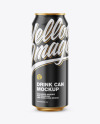 Metallic Drink Can w/ Glossy Finish Mockup