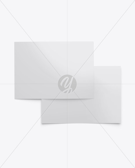 Glossy A5 Postcard Mockup