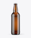 Amber Beer Bottle Mockup