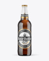 Amber Beer Bottle Mockup