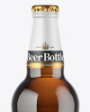 Amber Beer Bottle Mockup