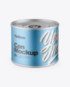 Matte Metallic Can Mockup