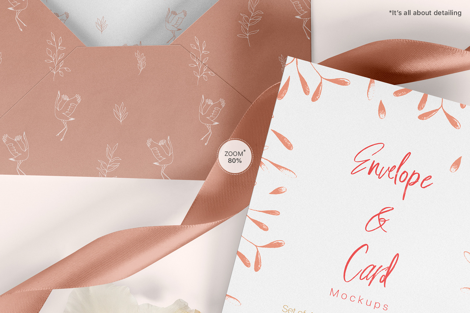 Card and Envelope Mockups - A5 Size