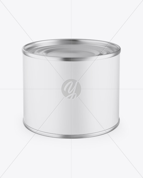 Metallic Can w/ Matte Finish Mockup